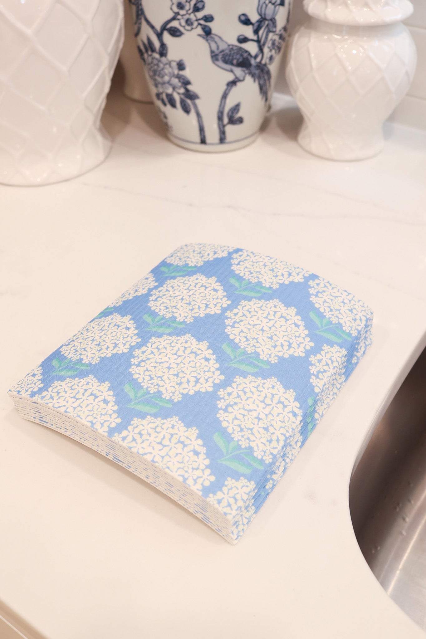 Blue Hydrangea Cleaning Cloth